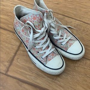 Colorful high top converse